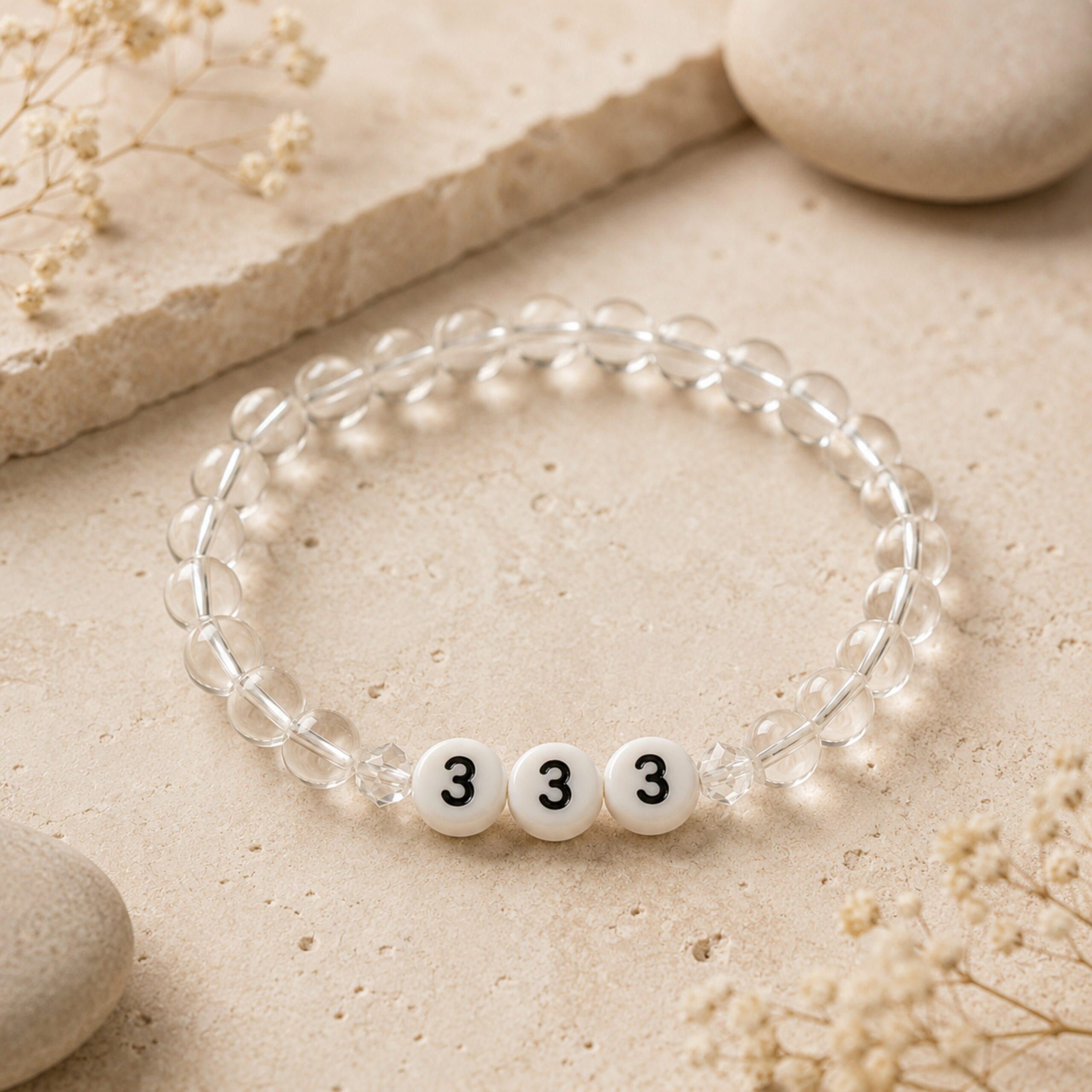 Angyalszám karkötő hegyikristállyal - Image 5